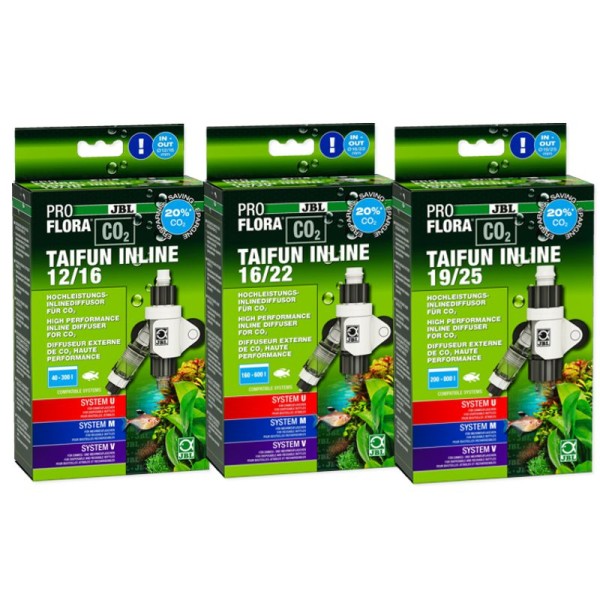 JBL - Diffuseur CO2 Proflora Taifun Inline 16/22 pour Aquarium